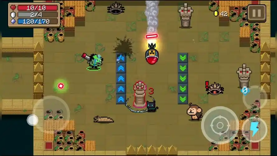 元气骑士:新武器"超级大宝贝儿"伤害太高了吧 把boss秒杀了-游戏视频