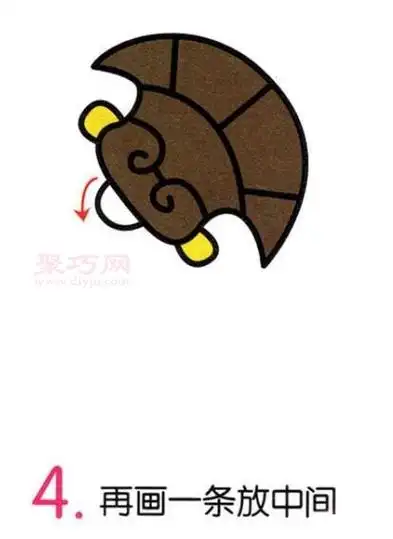 月牙铲如何画简单又漂亮月牙铲简笔画步骤