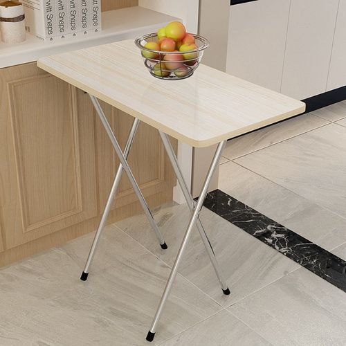 迷你长方形饭桌经济阳台折叠桌餐桌家用2人小迷小型高脚户型轻便