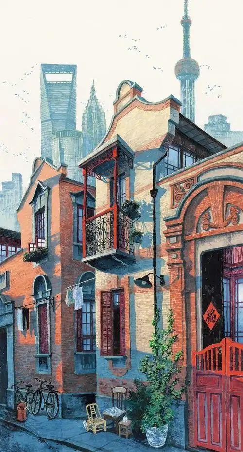 此次展览主要围绕上海老城厢和石库门建筑展开,通过摄影,绘画,视频等