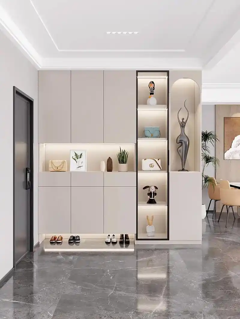鞋柜 #鞋柜设计 23年超流行6款玄关鞋柜设计,时尚颜值高 - 抖音