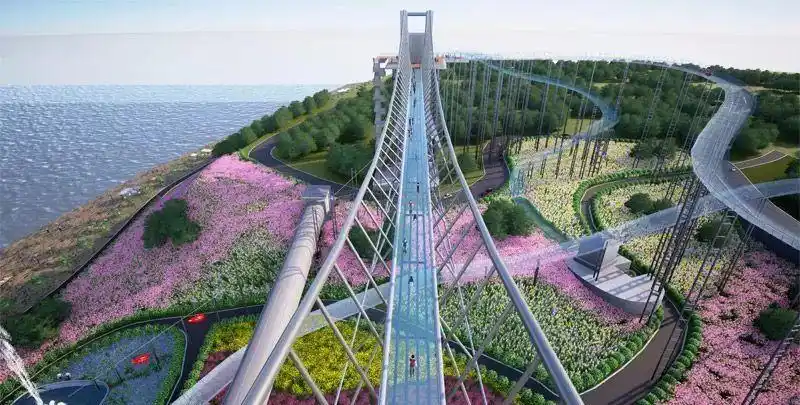 营口北海玻璃栈道之旅