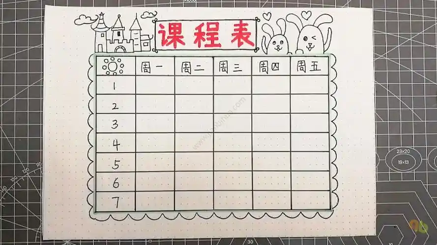 小学生课程表图片_房子综合视频简笔画
