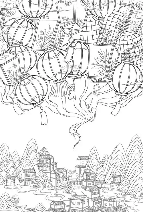 万家灯火|插画|商业插画|黑不见猫 - 原创作品 - 站酷 (zcool)