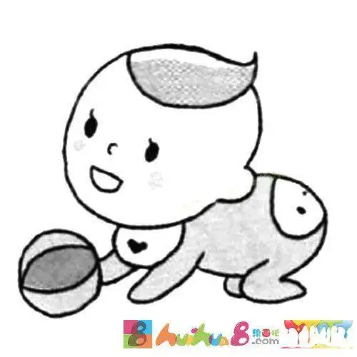 婴儿宝宝画简笔画