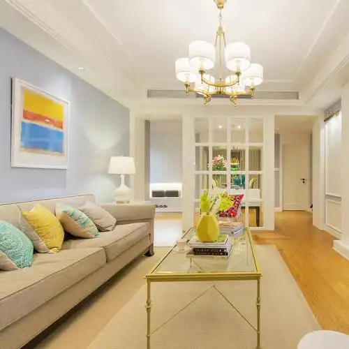 温馨明亮的客厅布置装修效果图