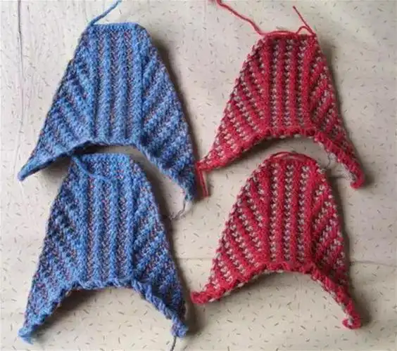 手工编织毛线拖鞋简单款式,简单实用的大人小孩毛线拖鞋针织方法图解