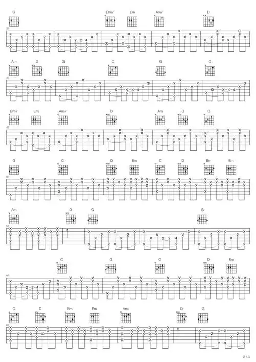 齐秦冬雨吉他谱