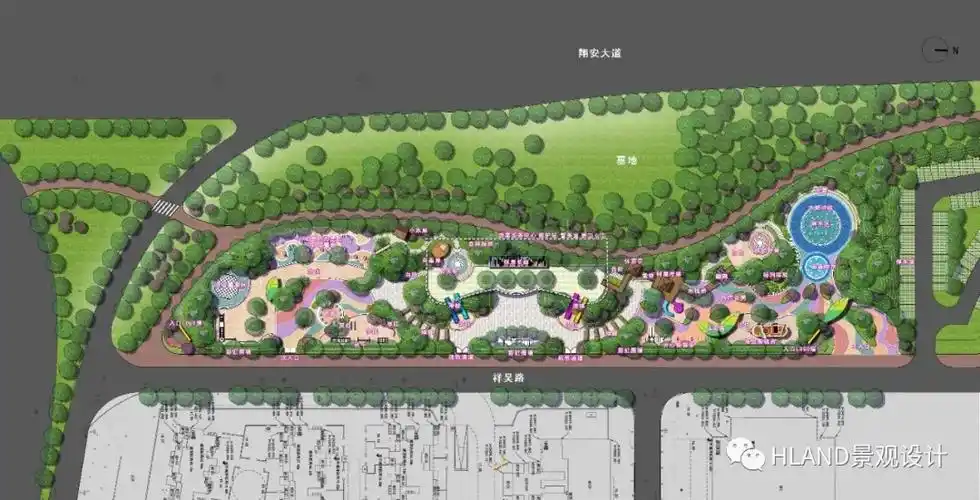 翔安大道带状公园"宋曾雅园"服务区工程景观 | hland景观设计