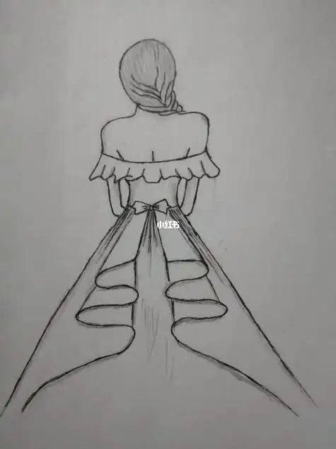 简笔画背影简笔画背影男孩