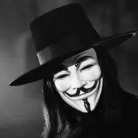 v脸面具头像黑白点击鼠标右键下载