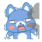 好可怕 - 萌萌狗qq表情包_微信表情包表情