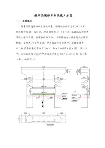 高架桥墩柱中系梁施工策划方案.doc 27页