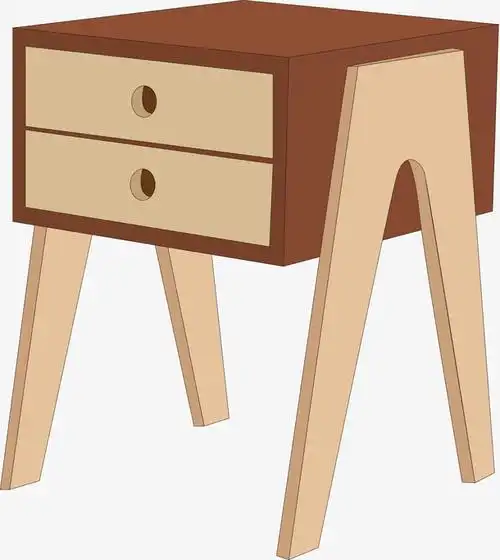 矢量木质小柜子