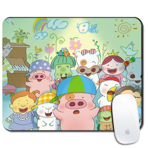 可爱麦兜周边鼠标垫超软厚游戏办公室电脑女生桌面垫小号防滑护腕