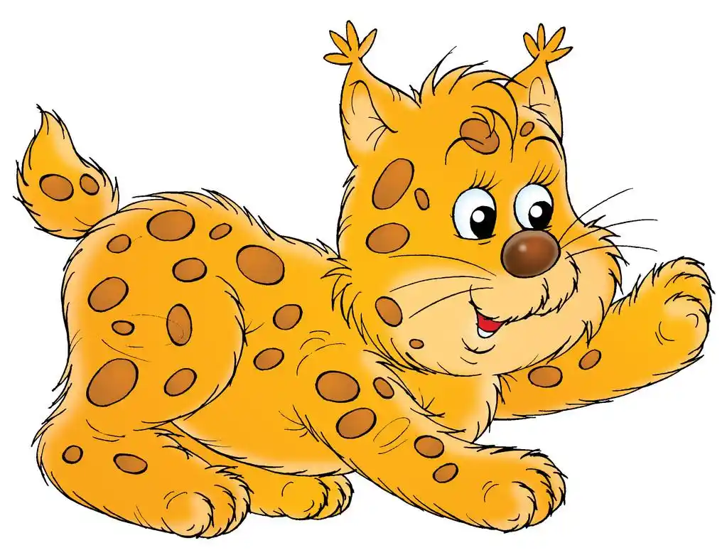 活泼山猫幼崽玩.,活泼山猫幼崽玩.