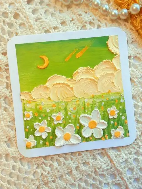 油画棒夏日么么茶附教程步骤色号