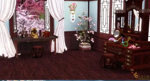 有唐代仕女画纱屏.