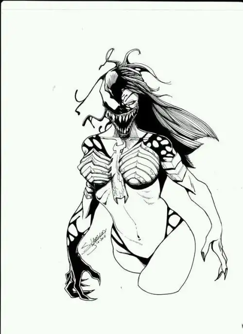 毒液简笔画视频全身