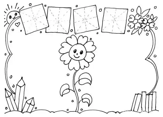 手抄报图文教程小学生识字手抄报详细绘画步骤送线稿模板