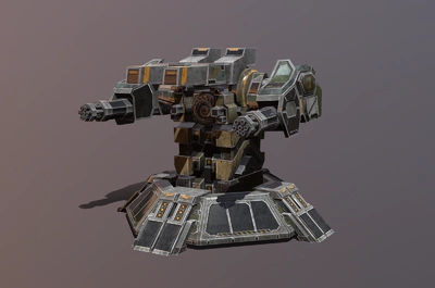 写实塔防炮塔 格林机关炮 激光炮 量子炮 炮台 防御炮塔