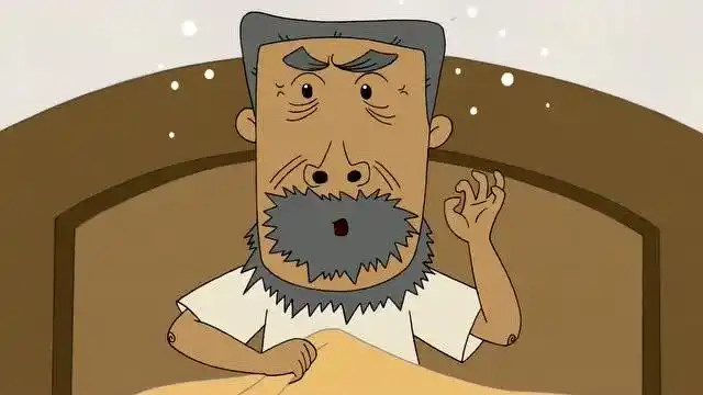 图图睡醒了给牛爷爷打电话 问他有没有死告诉他一定要快乐