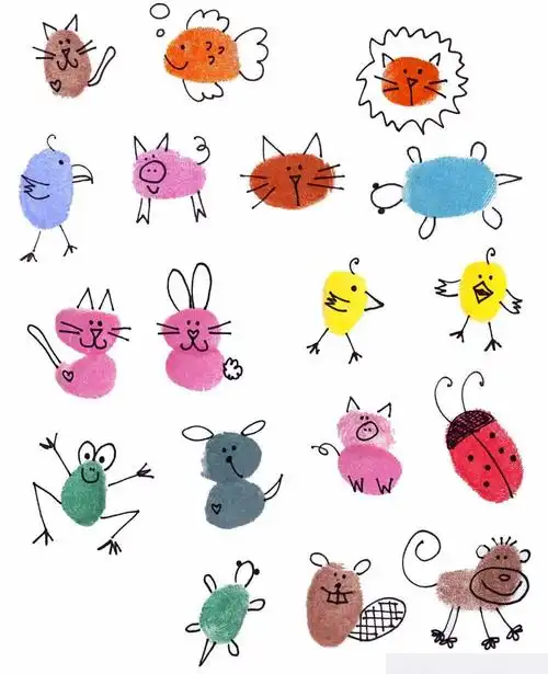 画画|发挥想象力06看看指纹可以变成什么