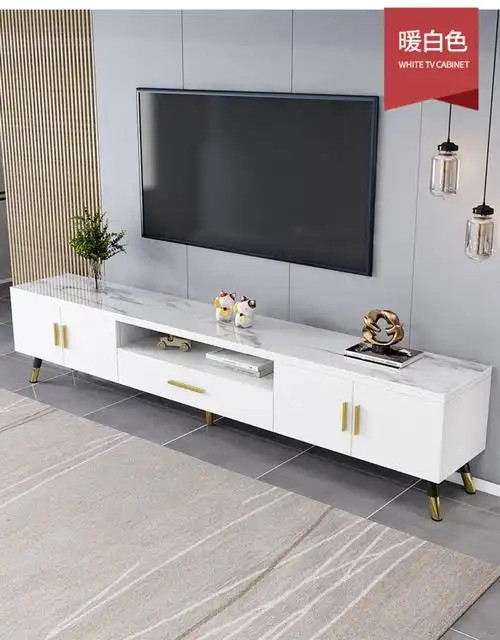 轻奢电视机柜现代简约小户型客厅简易墙柜北欧茶几组合柜家用地柜