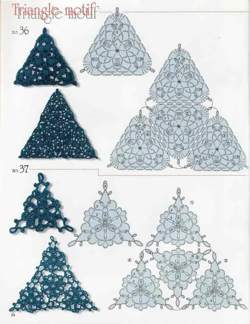 【转载】收藏三角形钩针图解