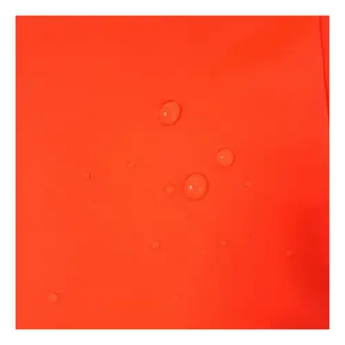 210d尼龙荧光橙防紫外线pu涂层风衣面料 - buy pu coated fabric,anti