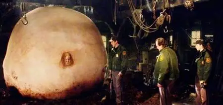 一个女的把肚子吃的跟个球似的当别人发现她时肚子还爆了.