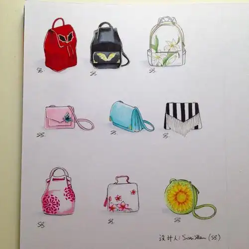 手绘马克笔包包