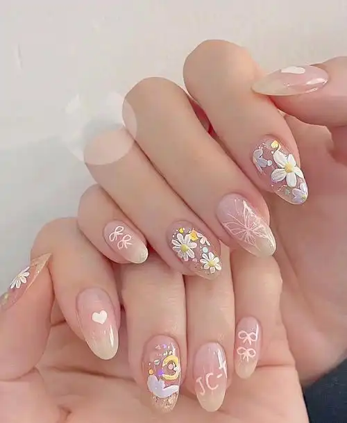 春日小雏菊美甲