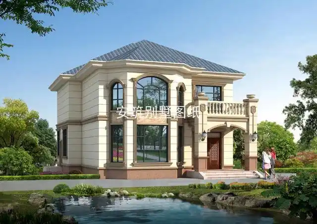 原创2019漂亮豪华欧式二层小别墅有种低调的奢华感火得一塌糊涂