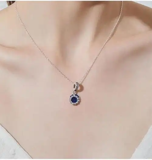 pandora潘多拉银项链女浩瀚星河吊坠锁骨链925纯银七夕情人节礼物