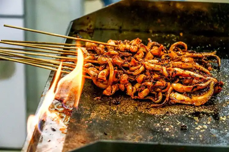 【网红】铁板烧烤夜市食材现货凤舞章鱼串鱿鱼须冷冻水产批发