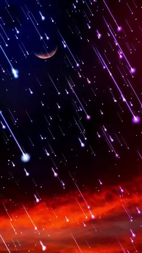 许愿吧流星雨来了动态壁纸