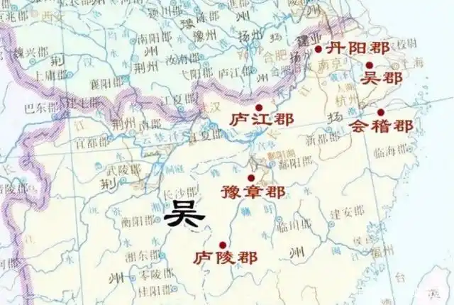 历史上的东吴,根基是江东六郡,是如今的哪里?