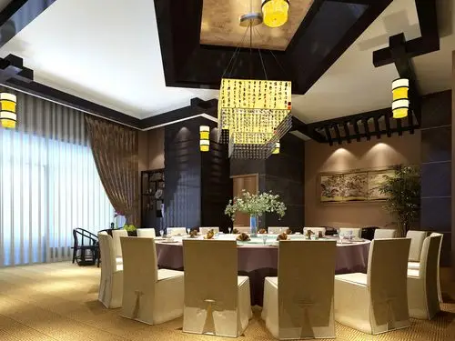 混搭风格茶餐厅室内装修全套施工图附效果图