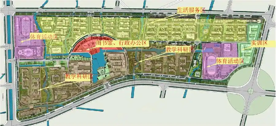 南通大学啬园校区校园功能区规划