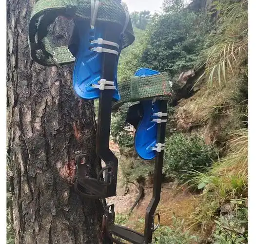 加厚直立外拐爬树神器爬树工具上树脚扎子捉马蜂窝脚扣采摘铁鞋