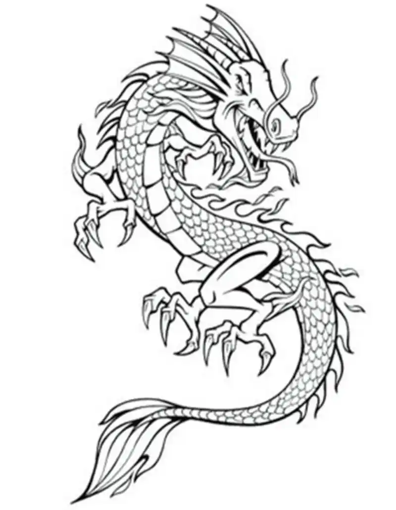 龙简笔画/龙的传人/龙纹样图/儿童创意美术 十二生肖之龙来啦,快来