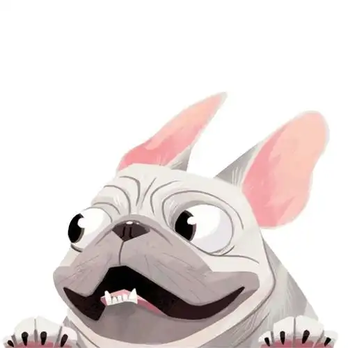 车贴狗狗个性可爱爱卡通法斗狗侧门车窗车尾汽车装饰贴