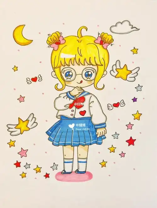 可爱q版动漫女生