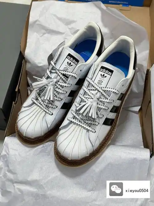 阿迪达斯clotxadidassuperstar陈冠希联名圆头贝壳头ih3132低帮
