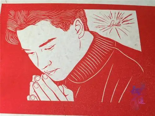 花千骨的肖像剪纸