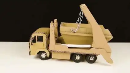 制作纸板大货车