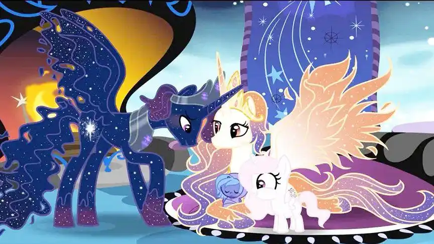 《小马宝莉》小时候的宇宙公主和天角兽父母!