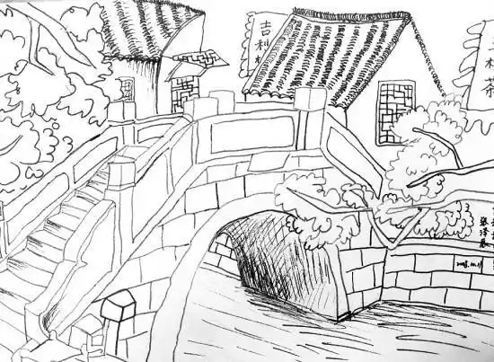 桥的简笔画桥的简笔画图片大全