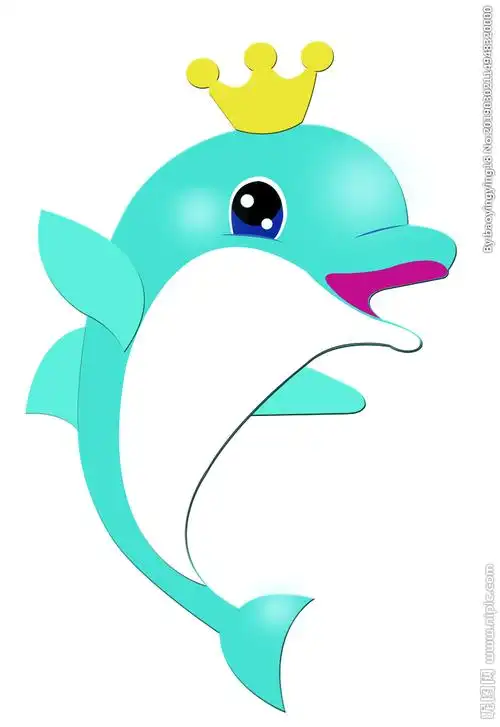 带皇冠的小海豚设计图__广告设计_广告设计_设计图库_昵图网nipic.com